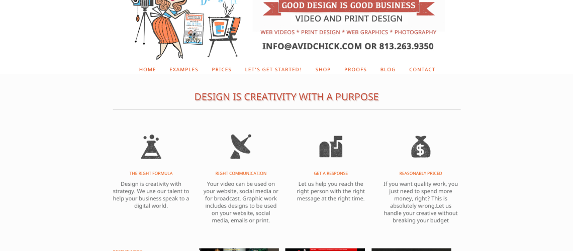 Avidchick Design Website